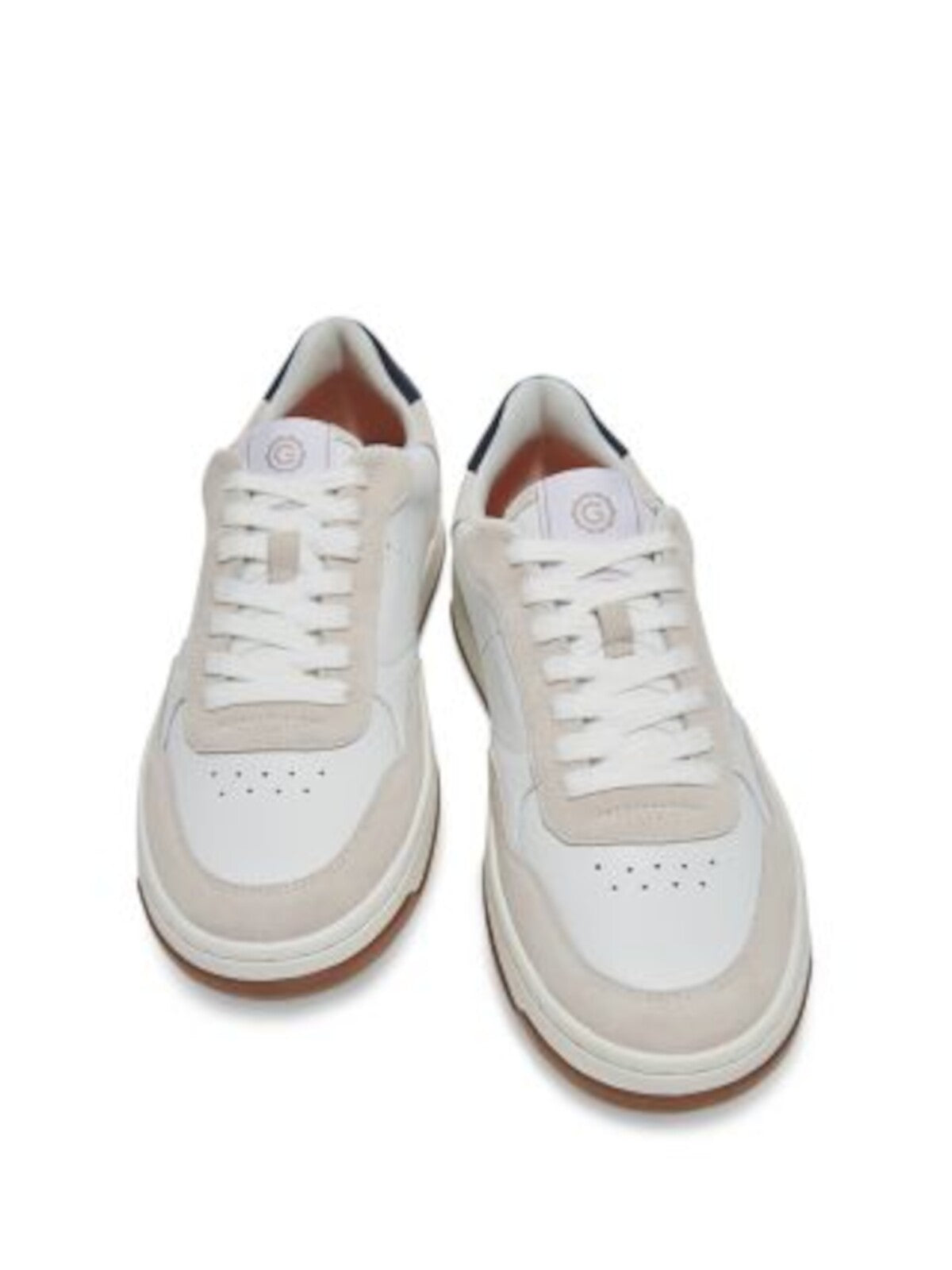 GREATS Mens White Mixed Media Padded Union Round Toe Lace-Up Leather Sneakers Shoes 6