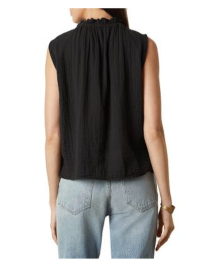 VELVET BY GRAHAM & SPENCER Womens Black Sleeveless Top S