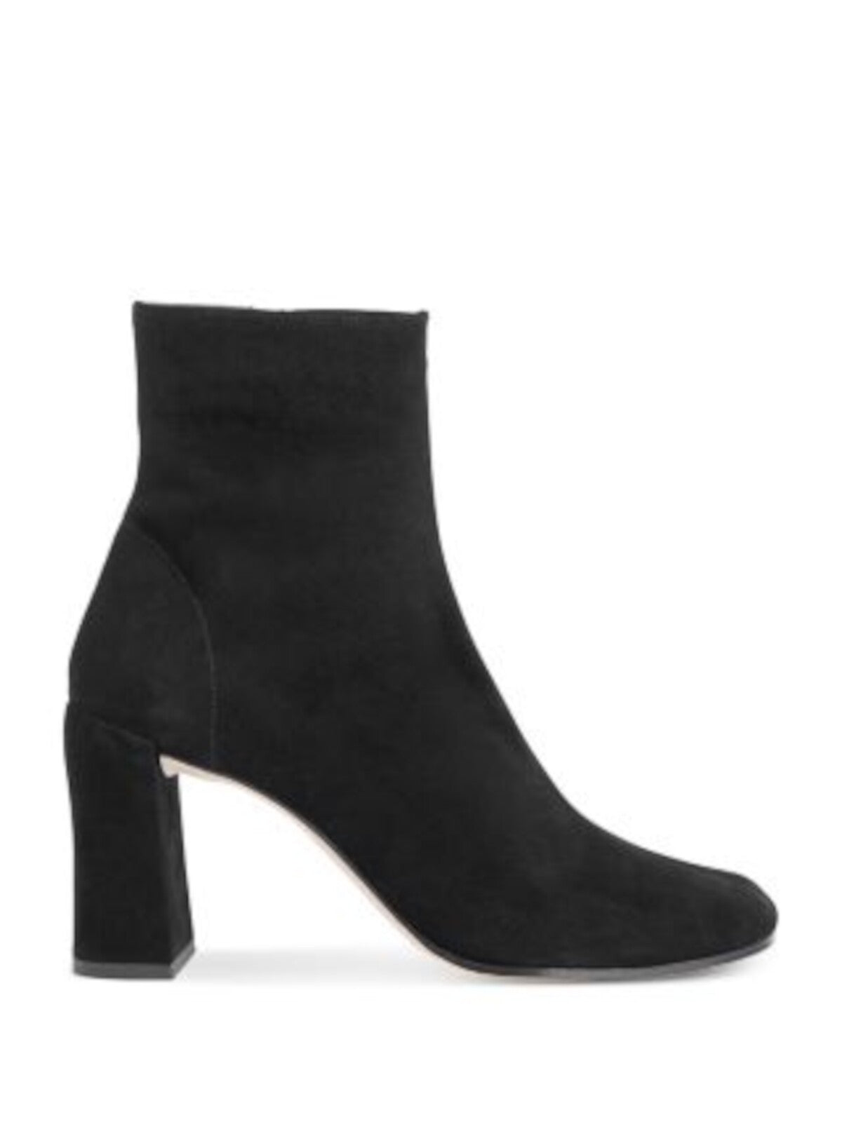BY FAR Womens Black Padded Vlada Almond Toe Block Heel Zip-Up Leather Booties 39