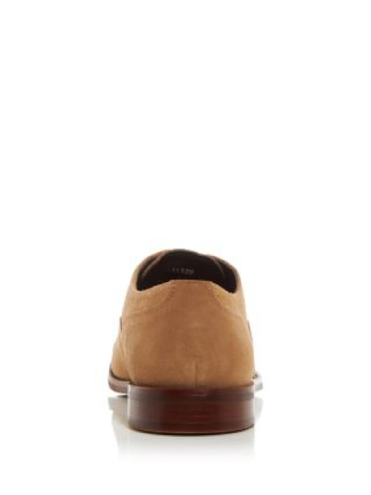 THE MENS STORE Mens Brown Cushioned Cap Toe Block Heel Lace-Up Leather Dress Shoes 10 M