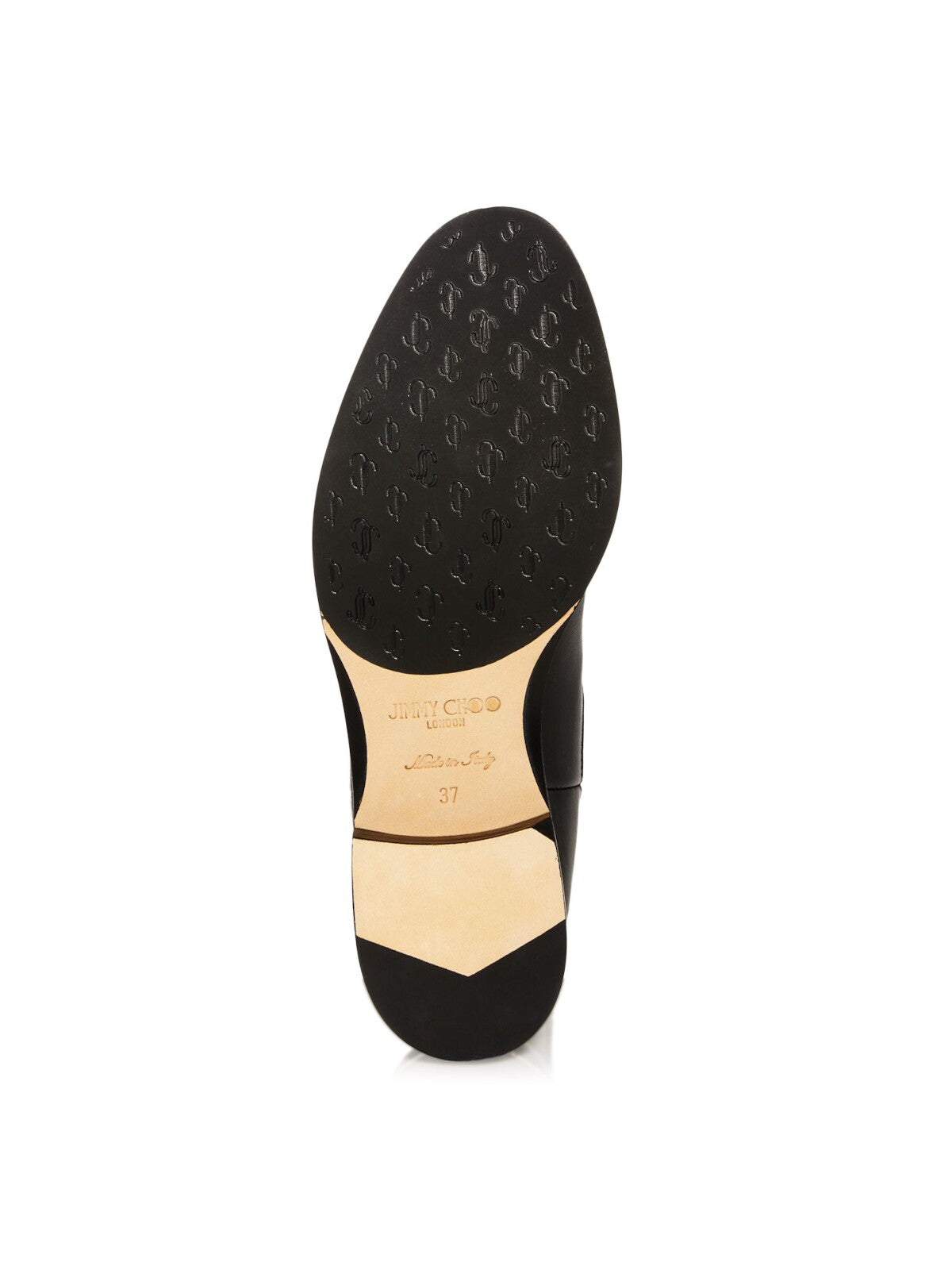 JIMMY CHOO Womens Black Back Pull-Tab Goring Padded Thessaly Almond Toe Block Heel Leather Chelsea Boot