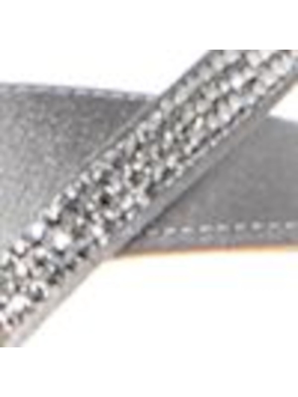 FERRAGAMO Womens Silver Mixed Media Ankle Wrap Embellished Padded Allegra Square Toe Stiletto Lace-Up Dress Heeled
