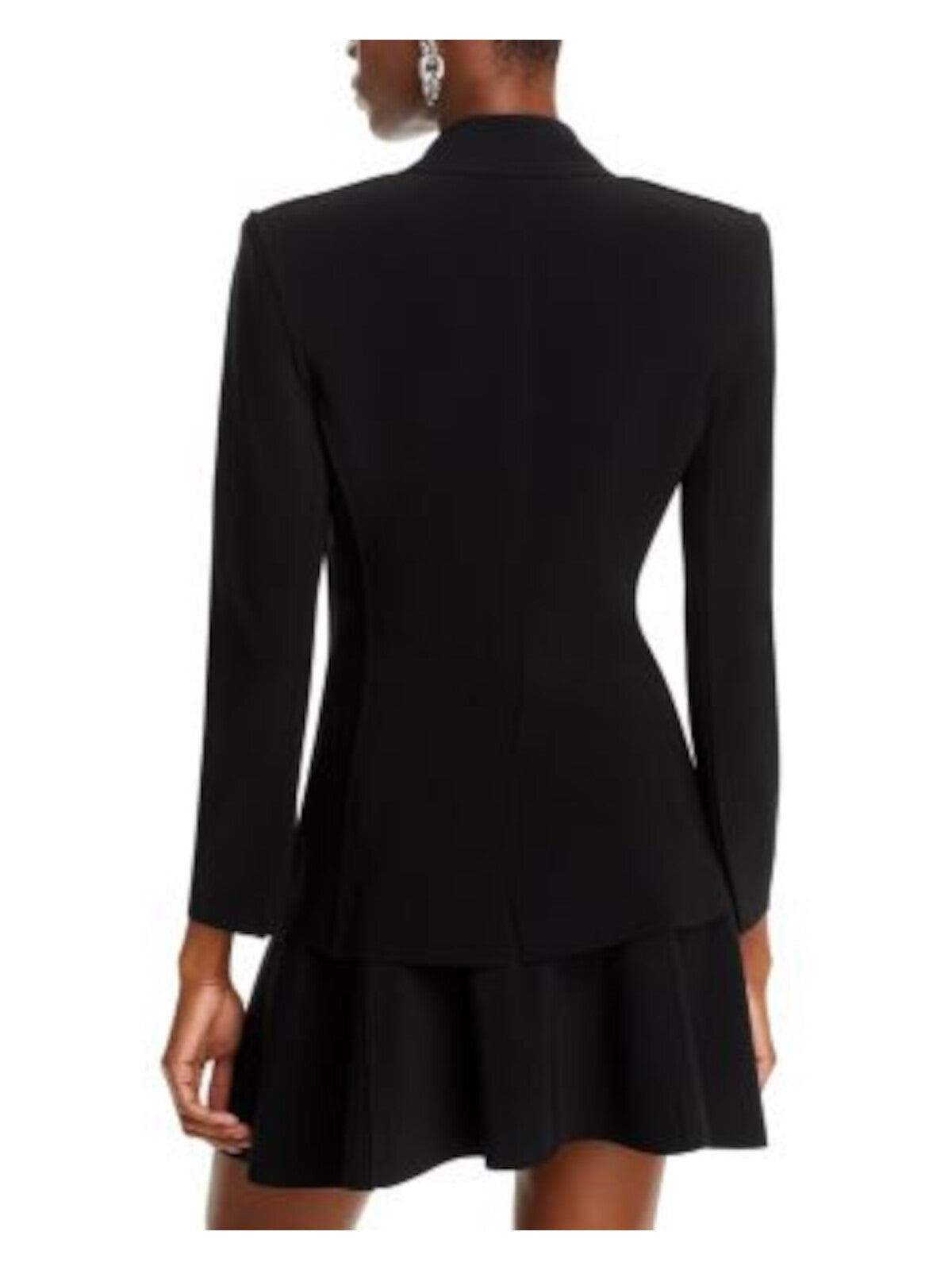 NORMAKAMALI Womens Black Wear To Work Blazer Jacket L