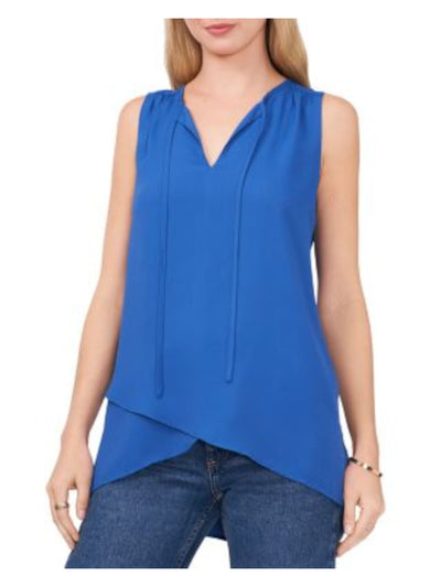 VINCE CAMUTO Womens Tie Sleeveless Keyhole Wear To Work Tank Top