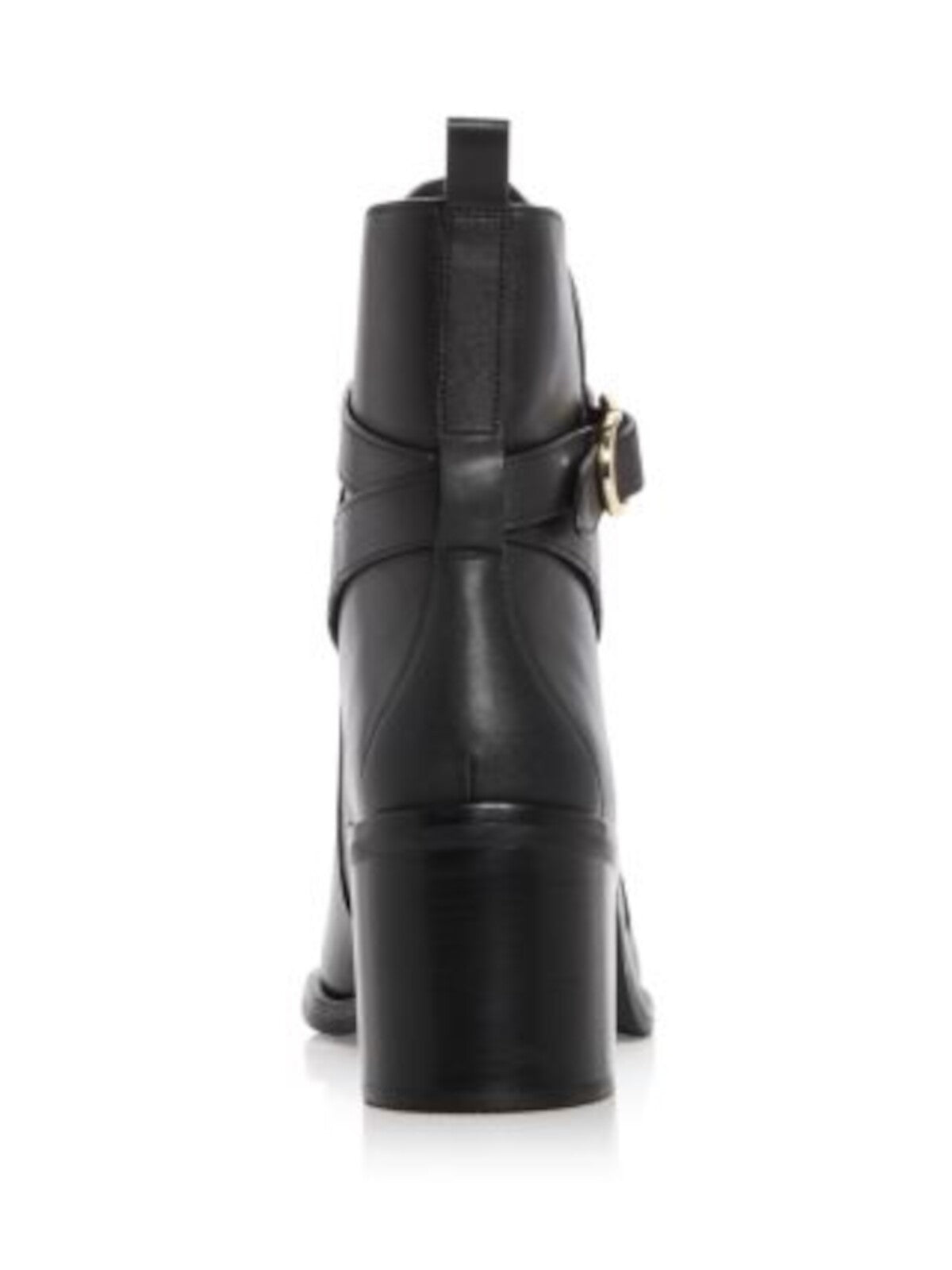 3.1 PHILLIP LIM Womens Black Ankle Wrap Heel Pull-Tab Padded Alexa Almond Toe Block Heel Buckle Leather Booties 37