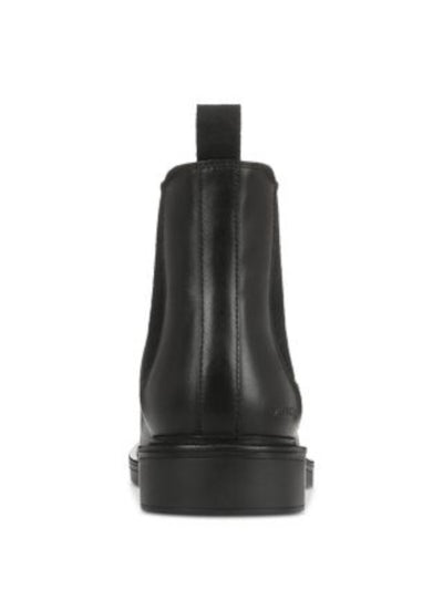 VINCE. Mens Black Heel Pull-Tab Goring Padded Erik Round Toe Block Heel Chelsea Boot 10.5 M