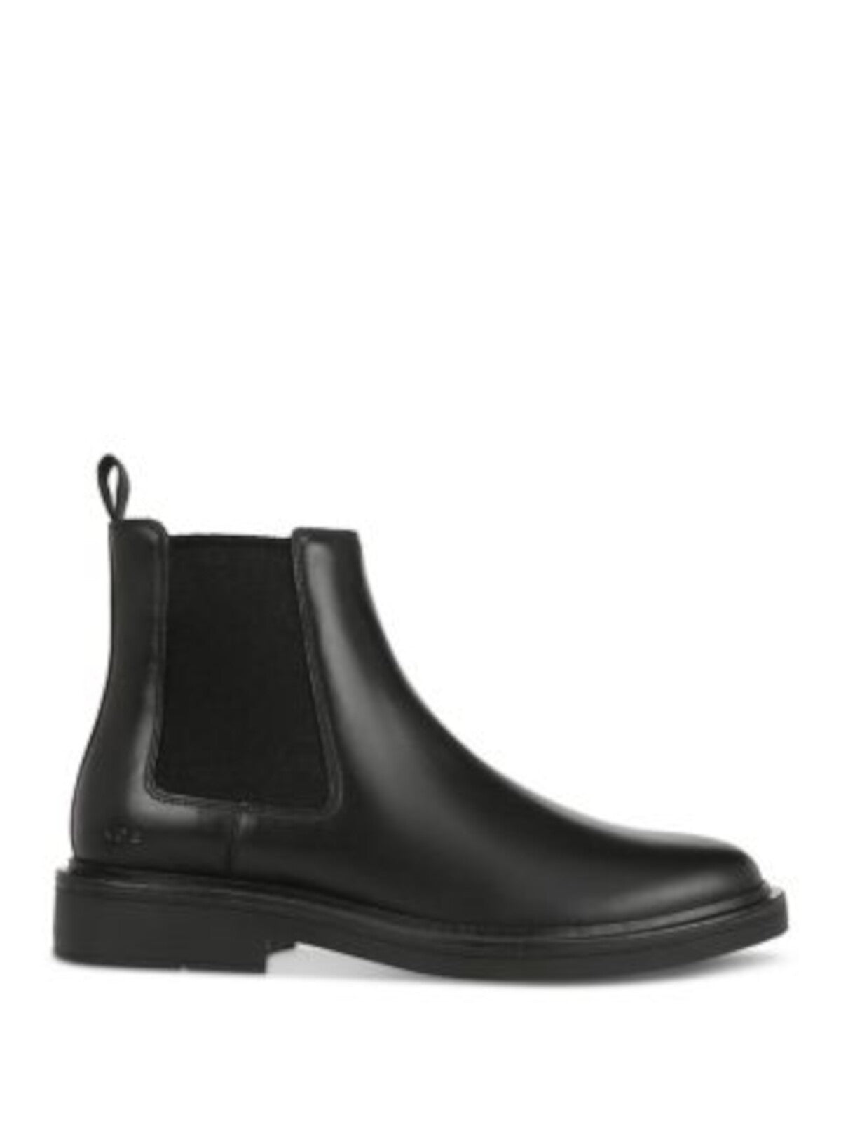 VINCE. Mens Black Heel Pull-Tab Goring Padded Erik Round Toe Block Heel Chelsea Boot 9 M