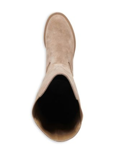 DOLCE VITA Womens Beige Heel Pull-Tab Waterproof Goring Padded Eamon H2o Round Toe Wedge Boots Shoes 8 M