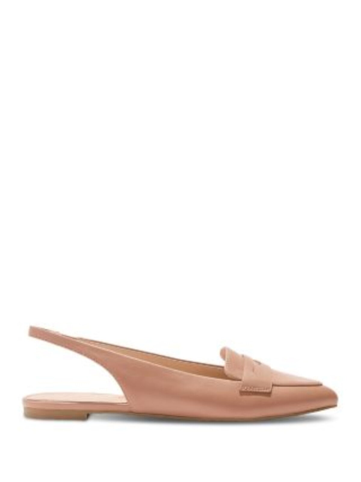 JACK ROGERS Womens Beige Penny Strap Goring Cushioned Pennie Pointy Toe Slip On Leather Dress Slingback 9 M