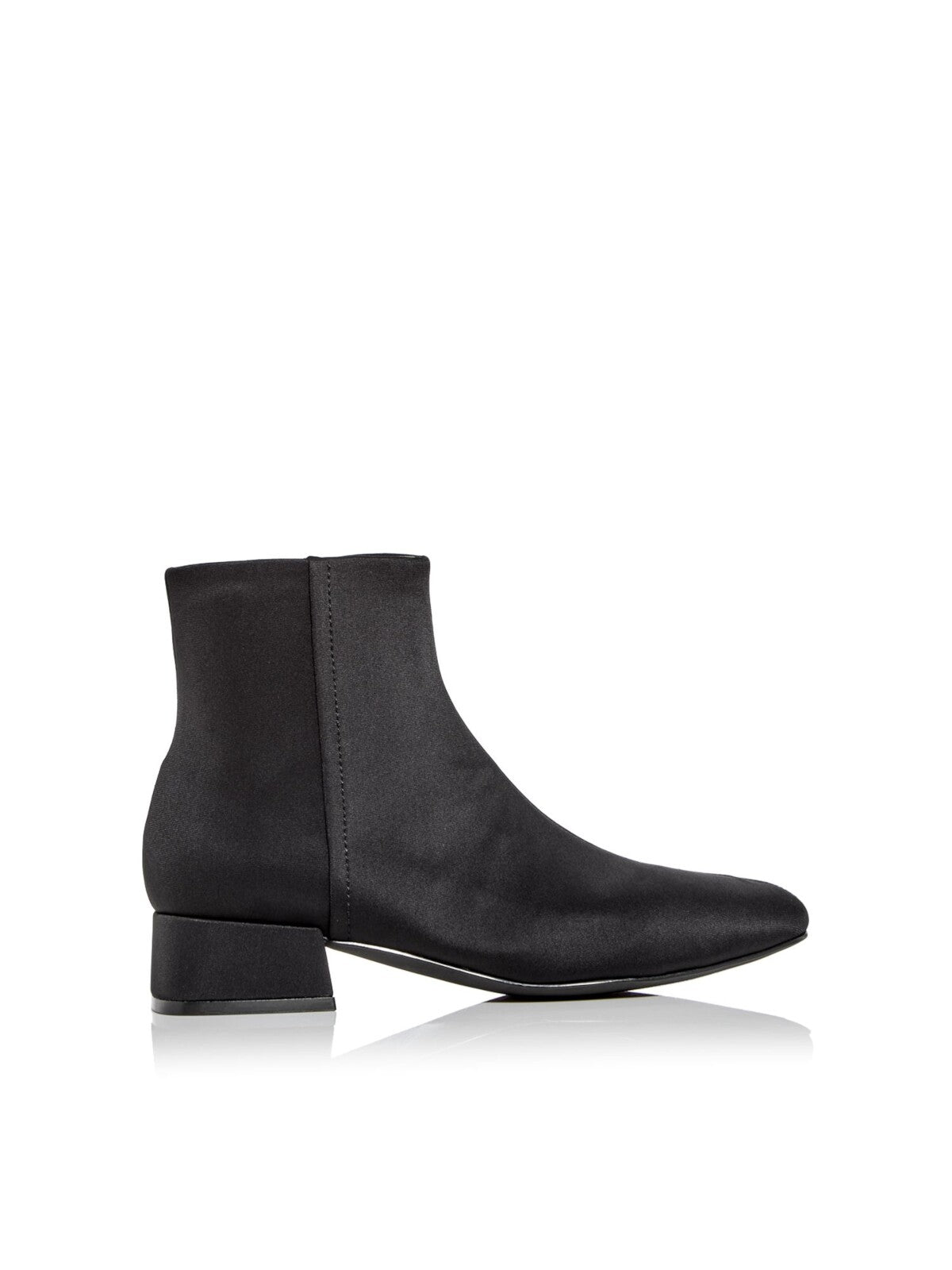 JEFFEREY CAMPBELL Womens Black Padded Katlyn Square Toe Block Heel Zip-Up Booties 6 M