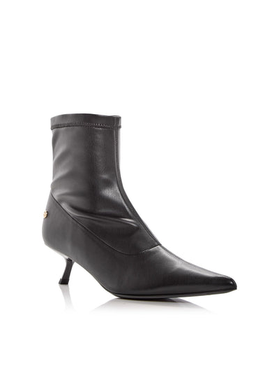 ANINE BING Womens Black Stretch Cushioned Hilda Pointed Toe Kitten Heel Dress Booties 36