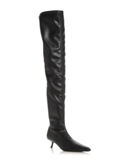ANINE BING Womens Black Padded Hilda Pointed Toe Kitten Heel Dress Boots 36