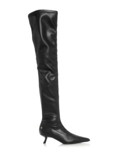 ANINE BING Womens Black Padded Hilda Pointed Toe Kitten Heel Dress Boots 36