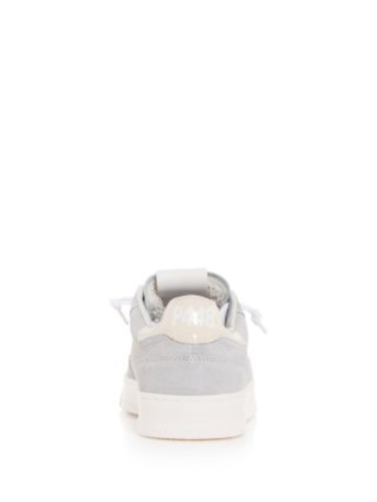 P448 Womens Gray Mixed Media Logo Accent Padded Collar Perforated Padded Bali Round Toe Platform Lace-Up Leather Sneakers Shoes 39
