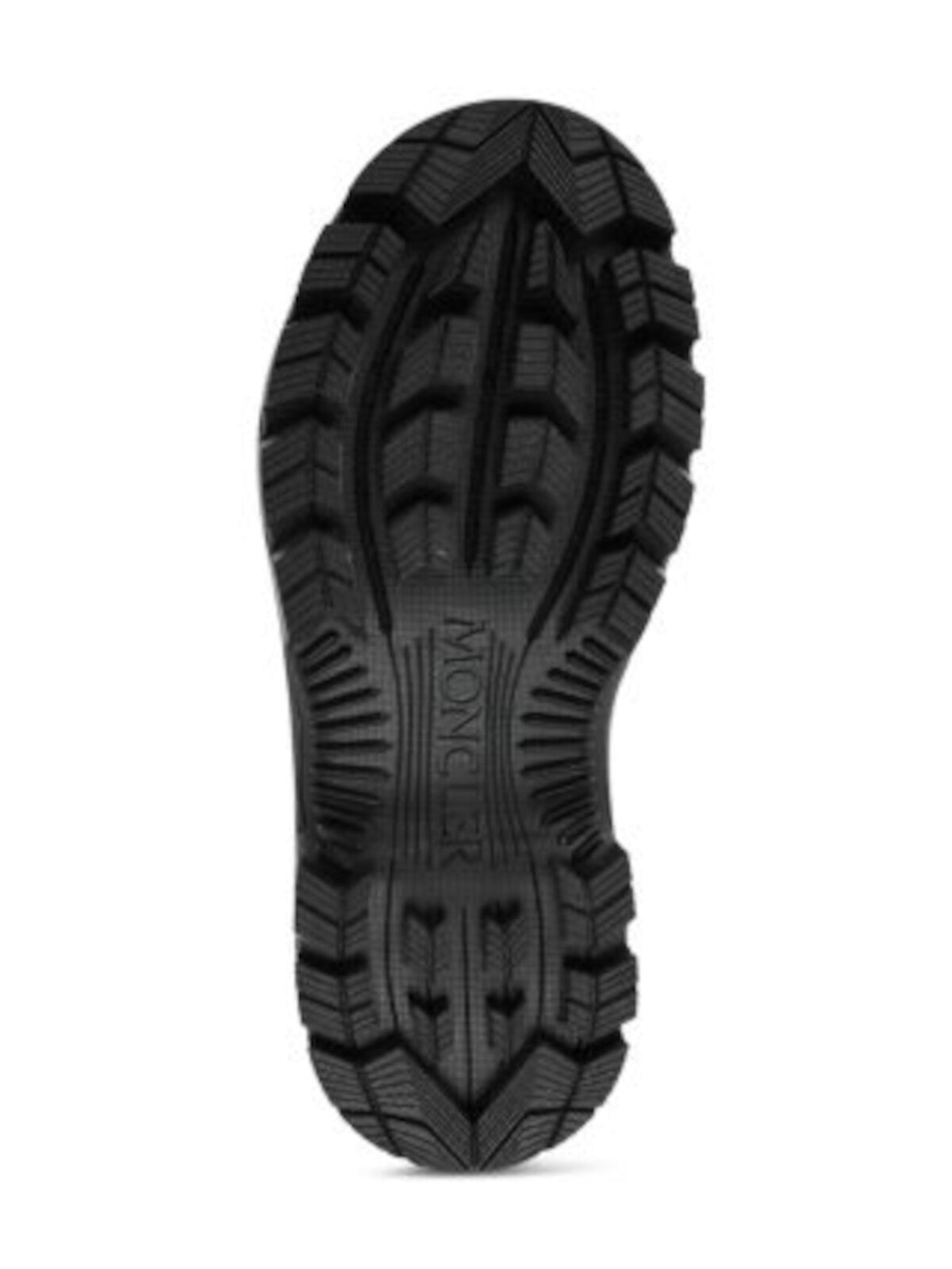 MONCLER Womens Black 1" Platform Cutout Pull-Tab Logo Padded Lug Sole Waterproof Misty Round Toe Rain Boots