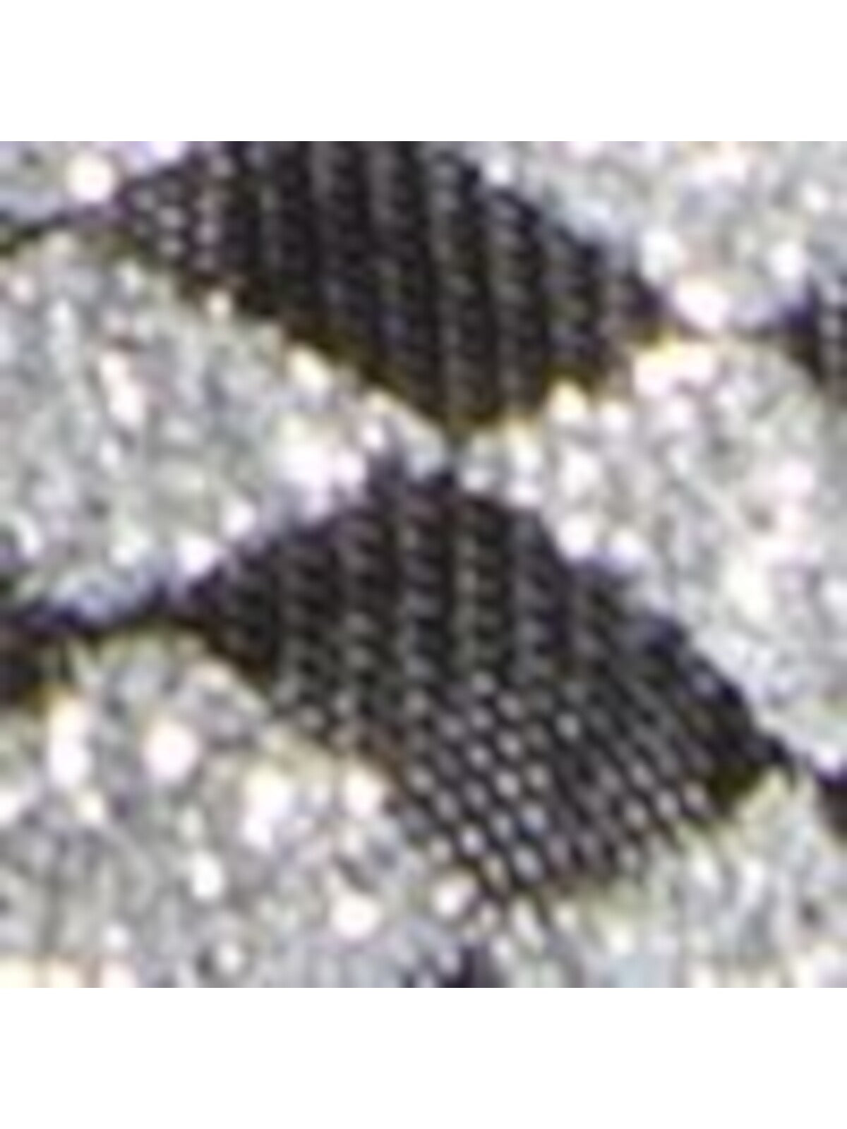 NALEBE Womens Black Mixed Media Crystal-Embellished Bracelet At Ankle Ankle Strap Padded Stellar Square Toe Stiletto Buckle Dress Pumps Shoes