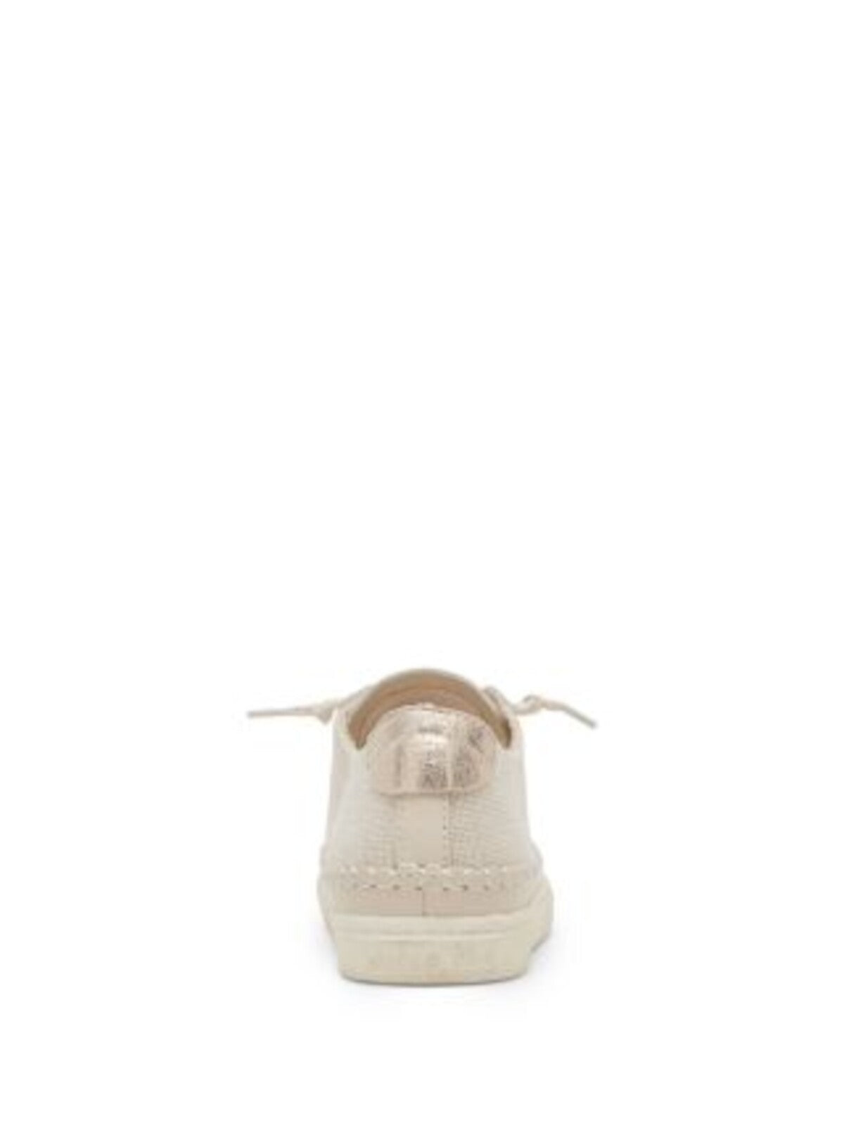 DOLCE VITA Womens Beige Mixed Media Cushioned Metallic Zolen Round Toe Platform Lace-Up Sneakers Shoes 7