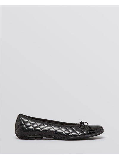 PAUL MAYER Womens Black Quilted Padded Cozy Cap Toe Slip On Dress Ballet Flats 5.5 M