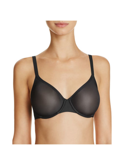 FINE LINES Intimates Black Semi Sheer Unpadded Underwire Bra 32C