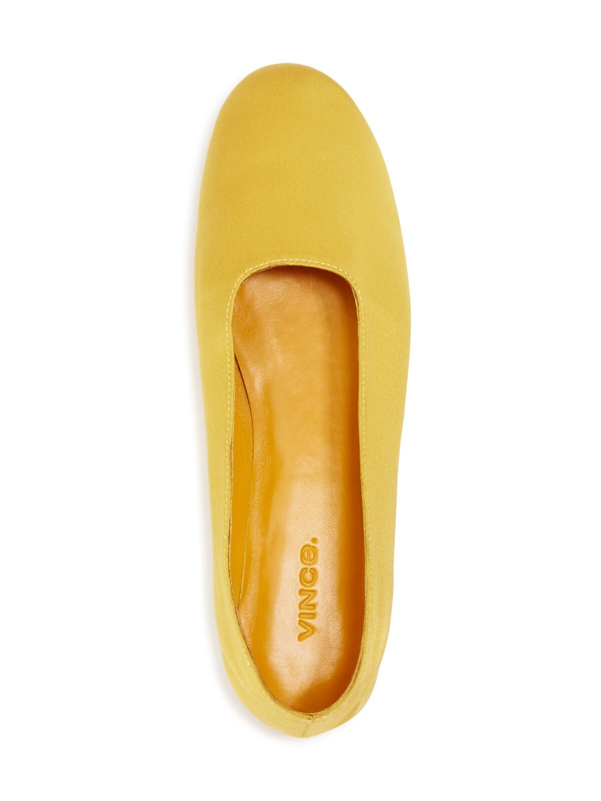 VINCE. Womens Fawn Yellow Padded Maxwell Round Toe Slip On Dress Flats Shoes 5 M