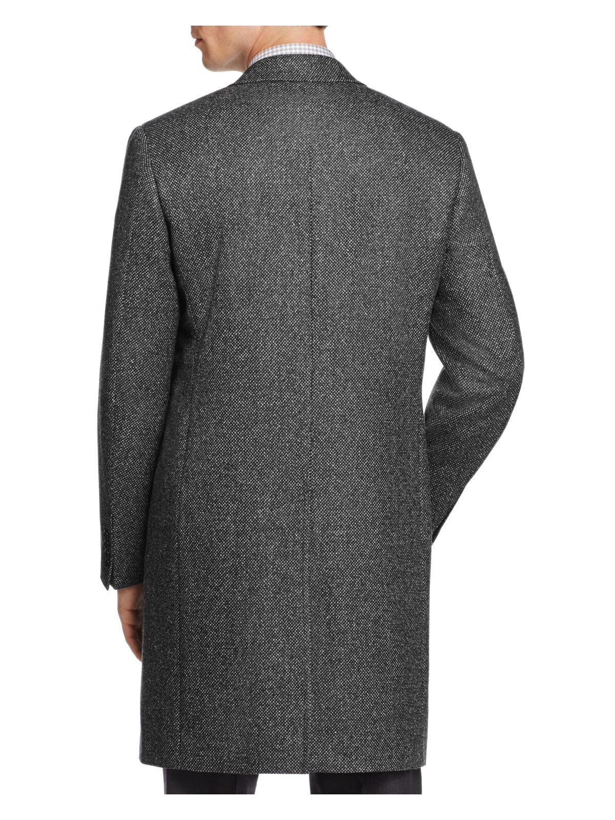 Canali Mens Gray Top Coat 50R