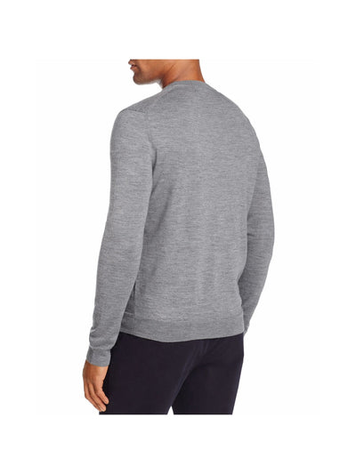 THE MENS STORE Mens Gray Crew Neck Merino Blend Pullover Sweater XXL