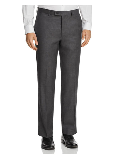 MICHAEL KORS Mens Gray Flat Front, Stretch, Classic Fit Suit Separate Pants W33/ L30