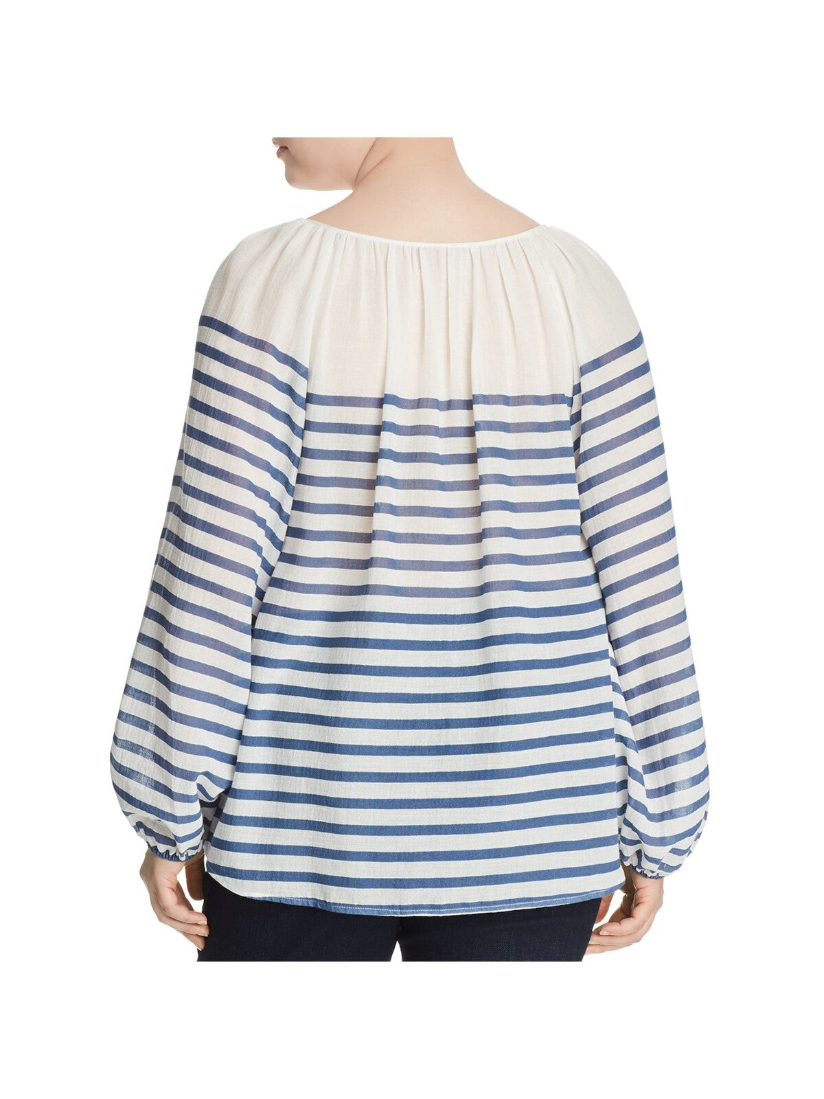 VINCE CAMUTO Womens Long Sleeve Split Peasant Top