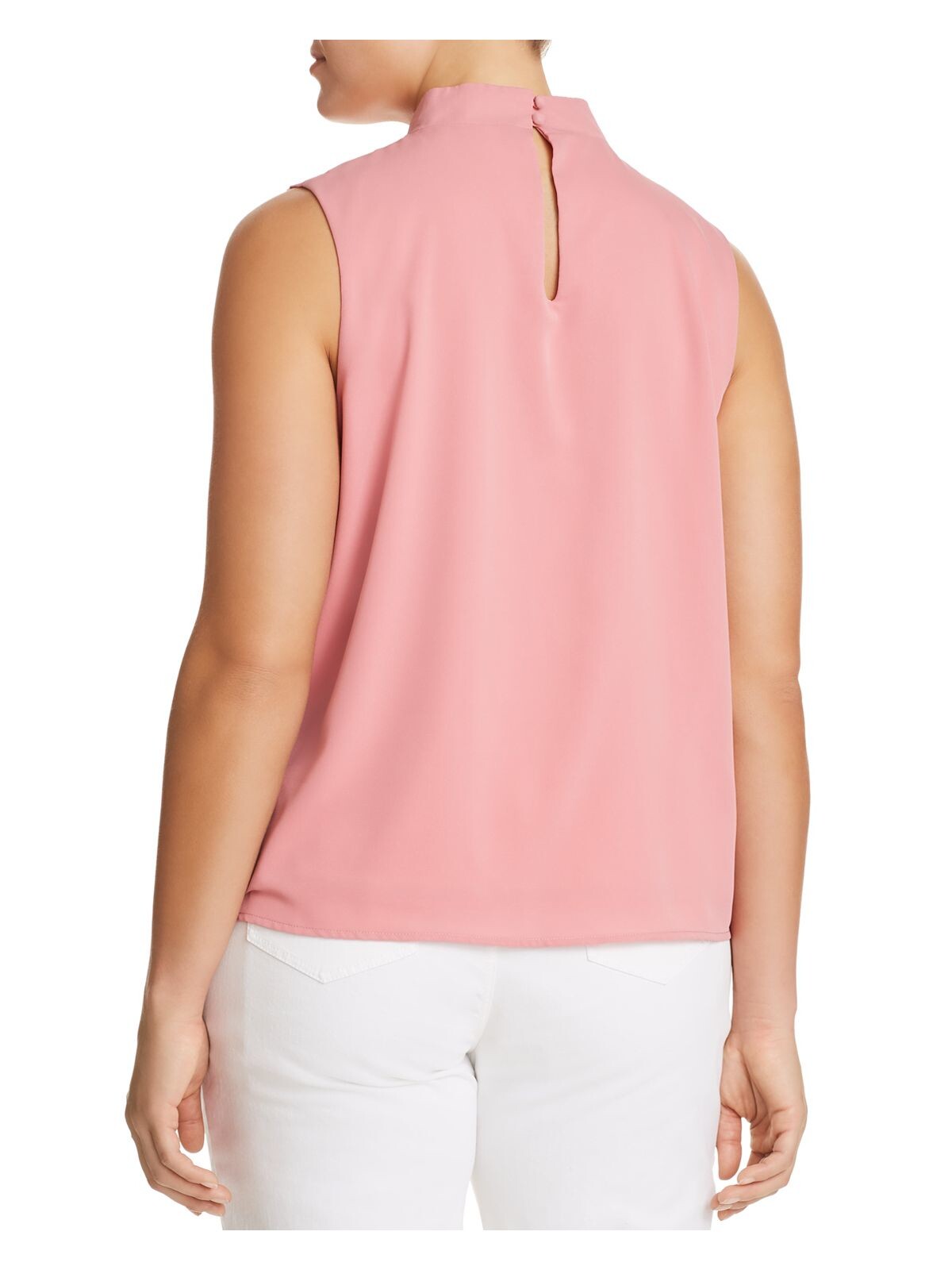 GLAMOROUS CURVE Womens Pink Sleeveless Top 16