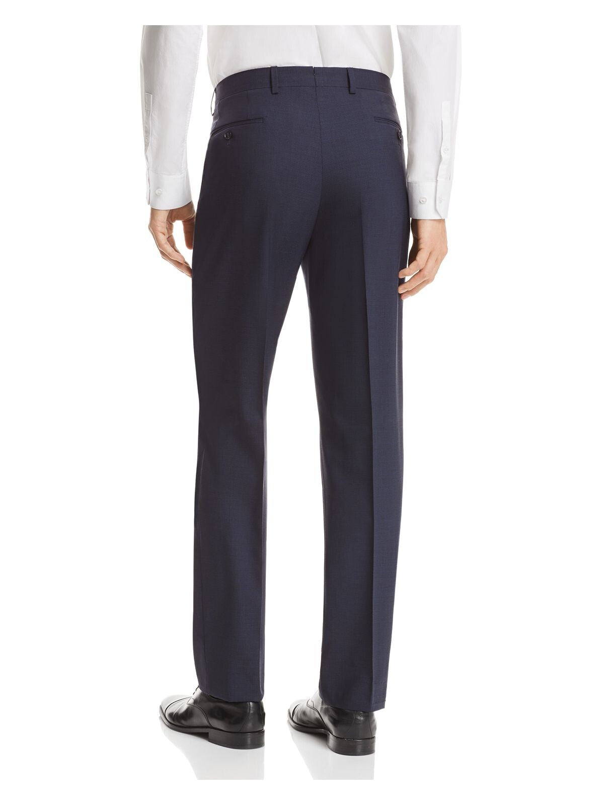 MICHAEL KORS Mens Navy Flat Front Straight Leg Stretch Pants 40X30