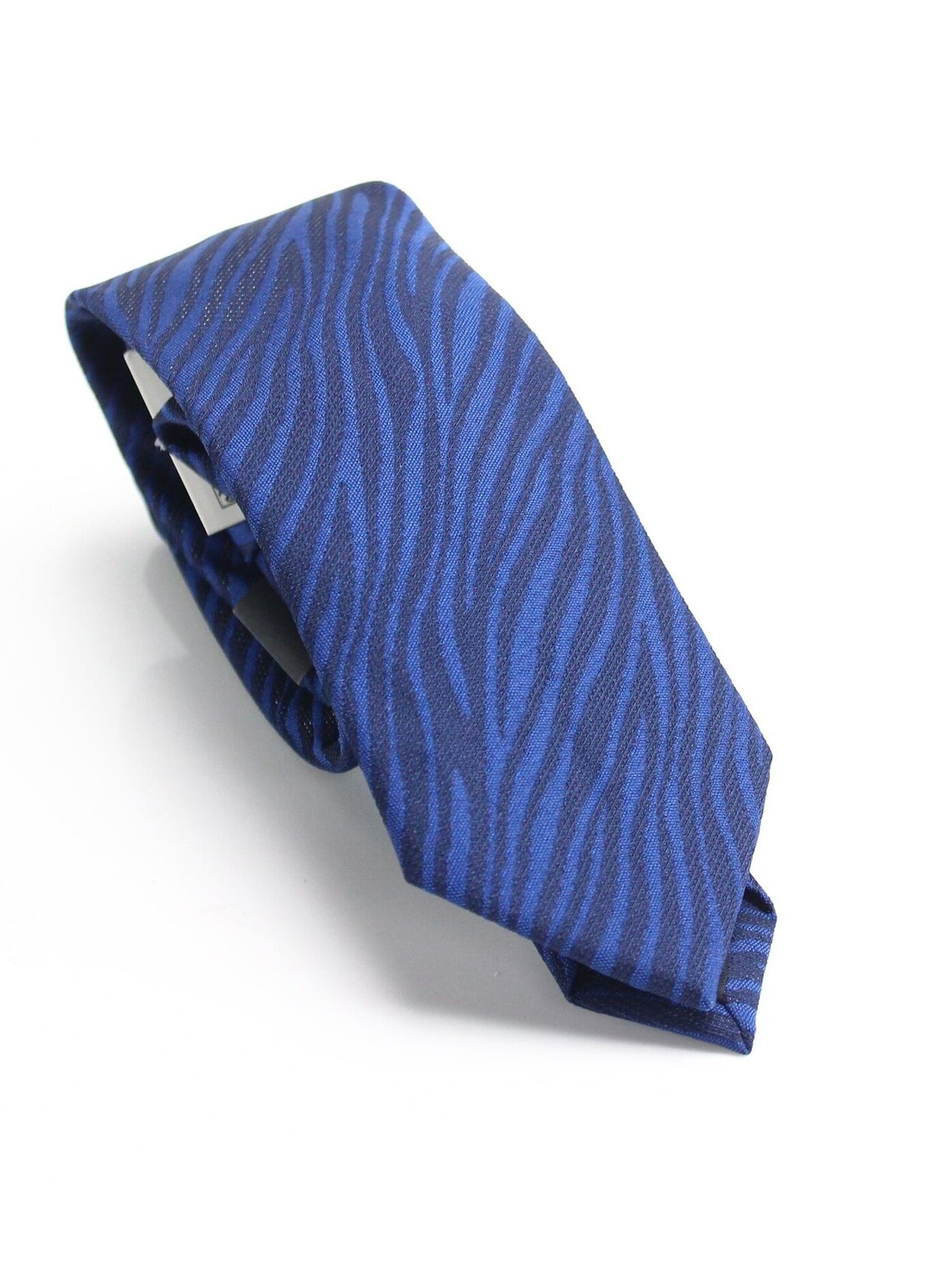 INC Mens Navy Patterned Slim Neck Tie