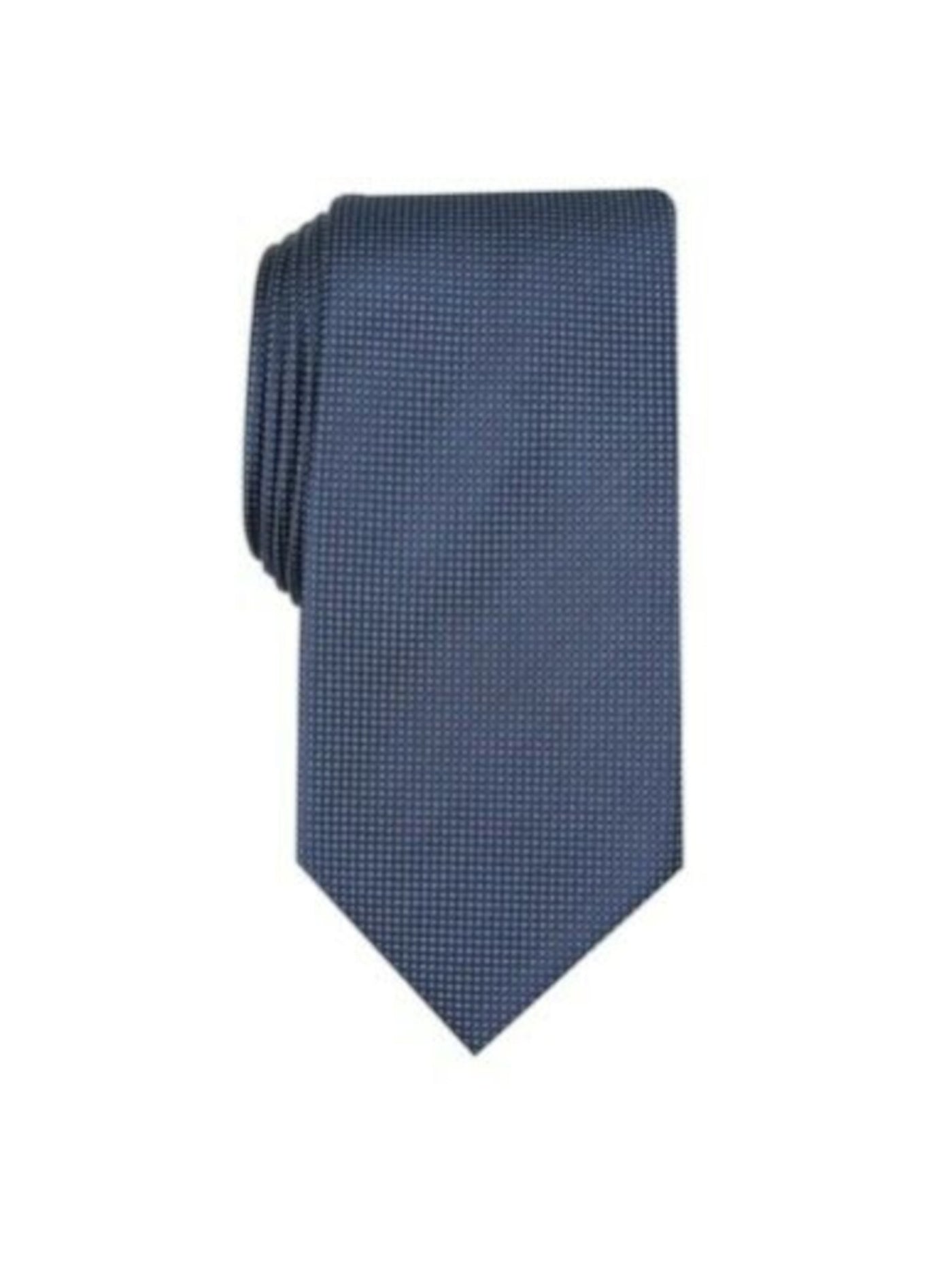 CLUBROOM Mens Navy Pin Dot Classic Neck Tie
