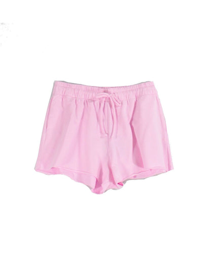 BAM BY BETSY & ADAM Womens Pink Stretch Tie Short Length Raw Hem, Pull-on Shorts L