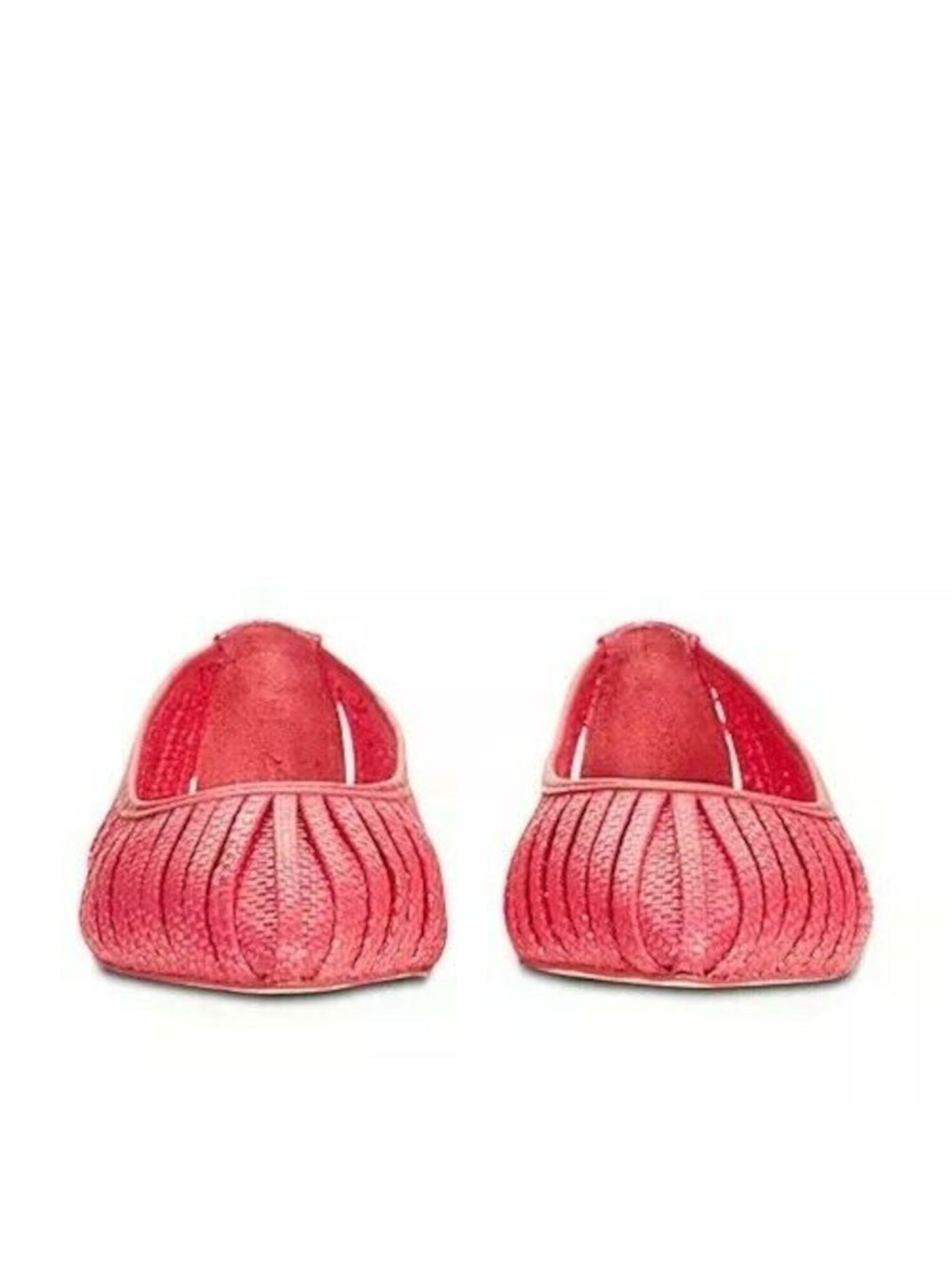 CULT GAIA Womens Camellia Pink Raffia Padded Leena Pointed Toe Slip On Flats 37