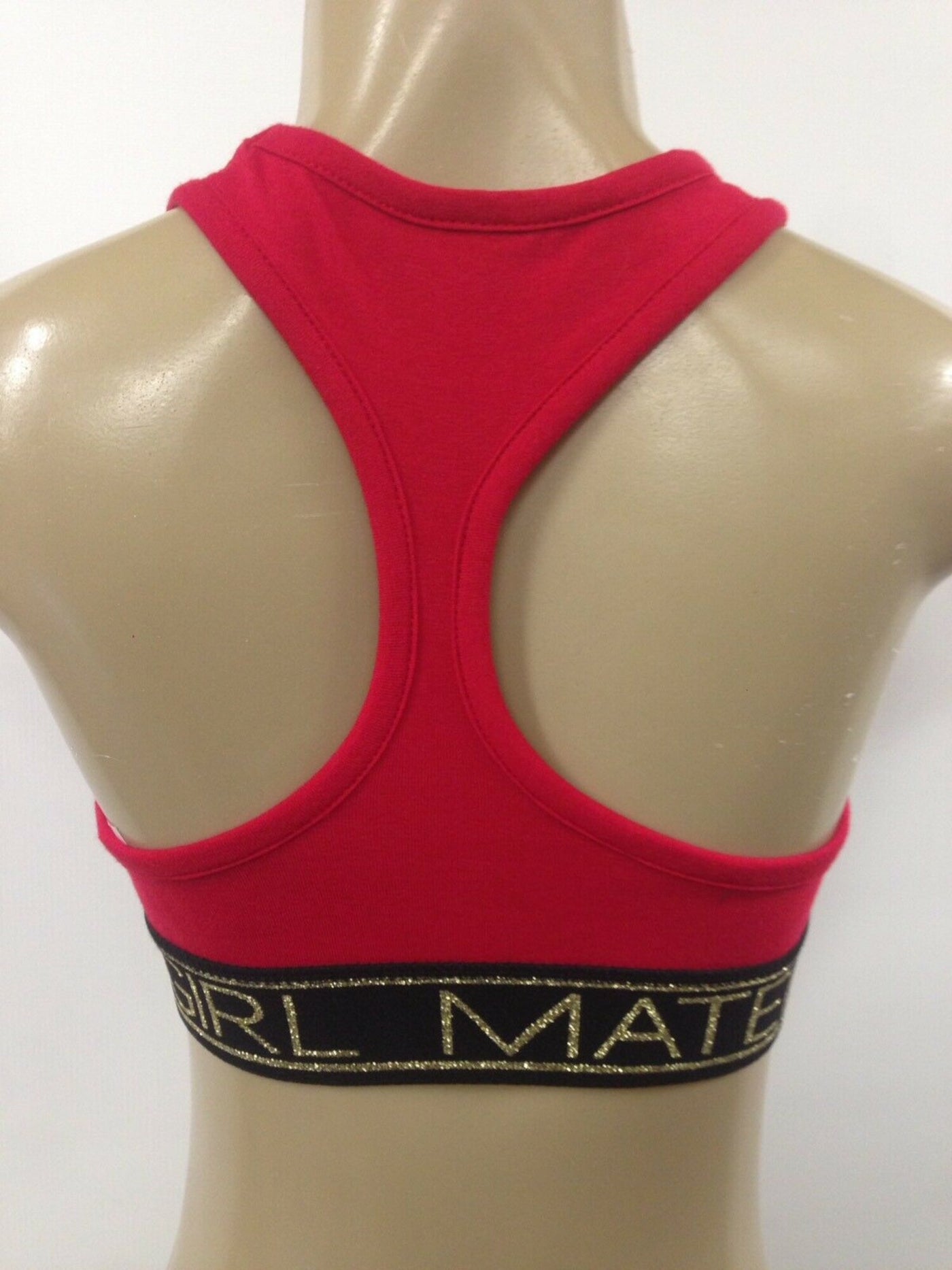 MATERIAL GIRL Intimates Red Cotton Racerback Everyday Sports Bra Size: S