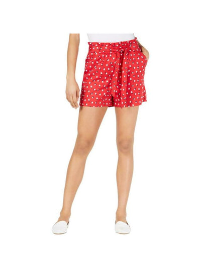 MAISON JULES Womens Red Floral Shorts XS