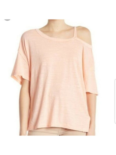 WE THE FREE Womens Pink Long Sleeve Scoop Neck Top XS