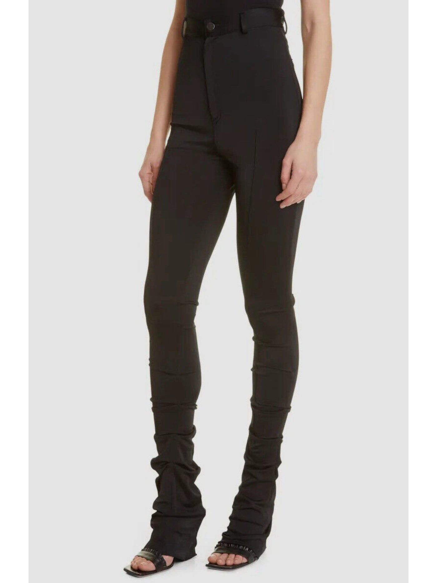 ET OCHS Womens Zippered Pocketed Ruched Center Seam Skinny Pants