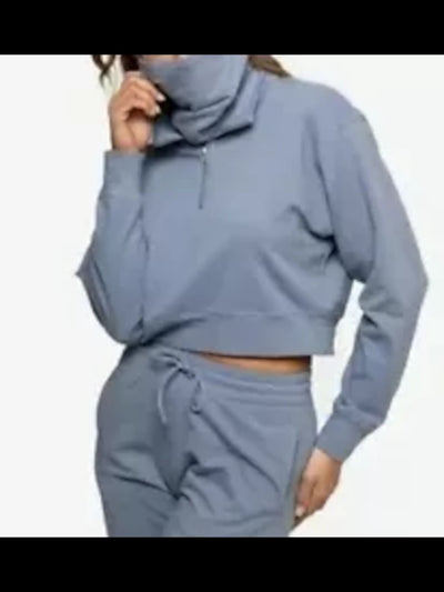 BAM BY BETSY & ADAM Womens Blue Long Sleeve Top M