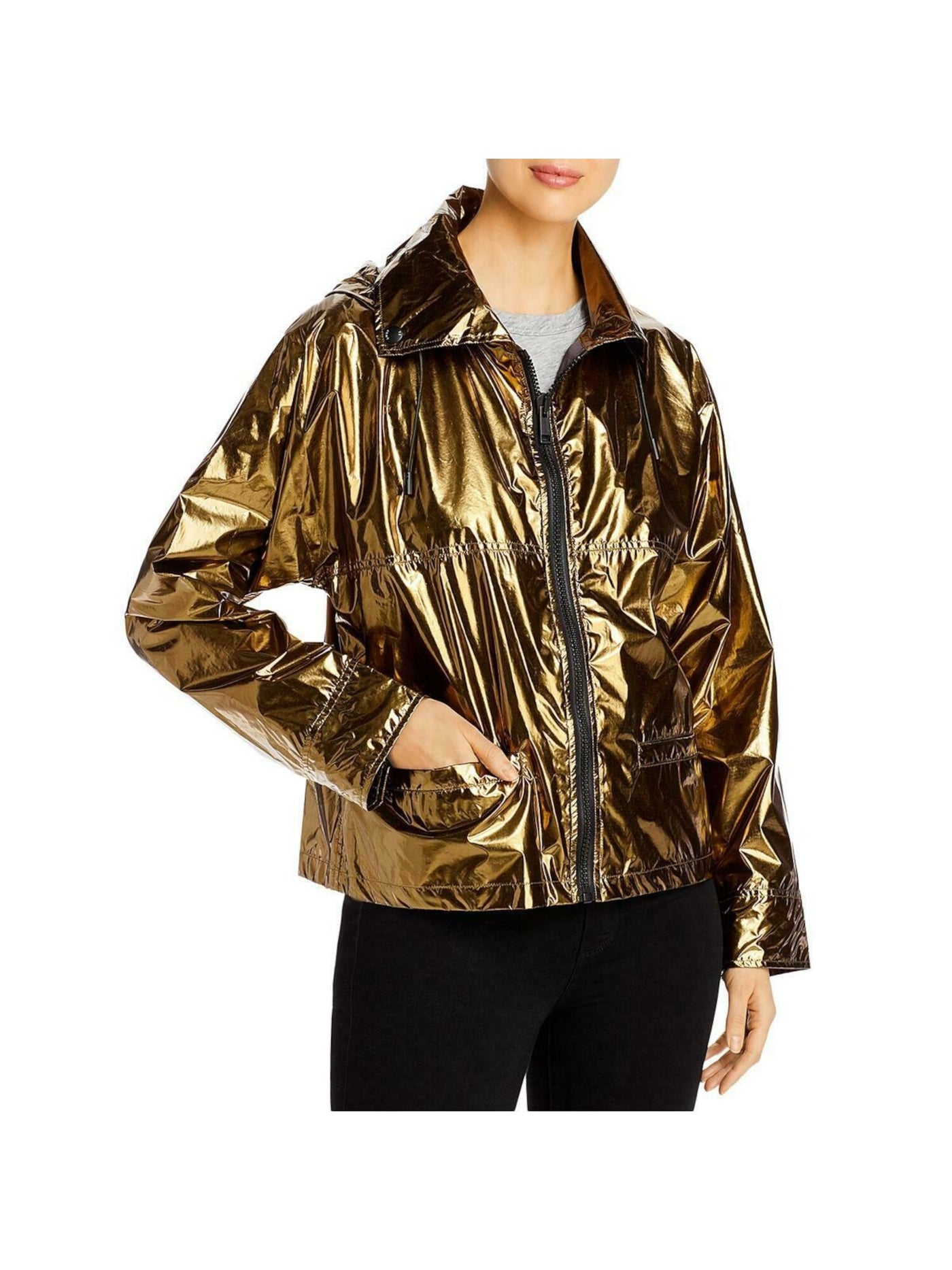 YS ARMY Womens Gold Wind Breaker Jacket 36