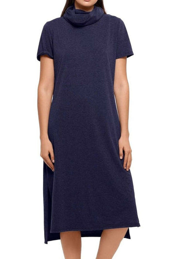 BAM BY BETSY & ADAM Womens Stretch Short Sleeve Midi Shift Dress