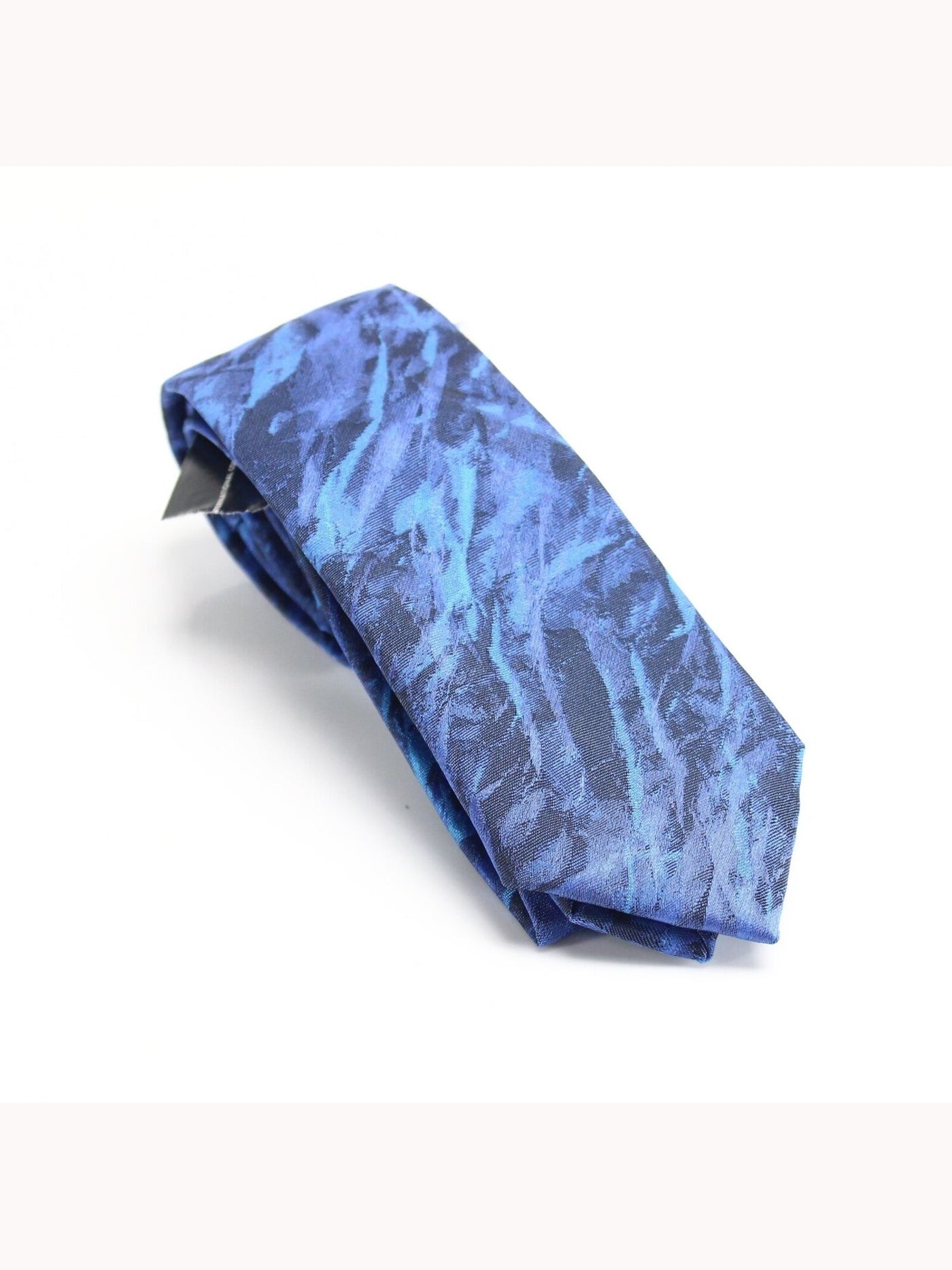 INC Mens Blue Acid Wash Slim Neck Tie