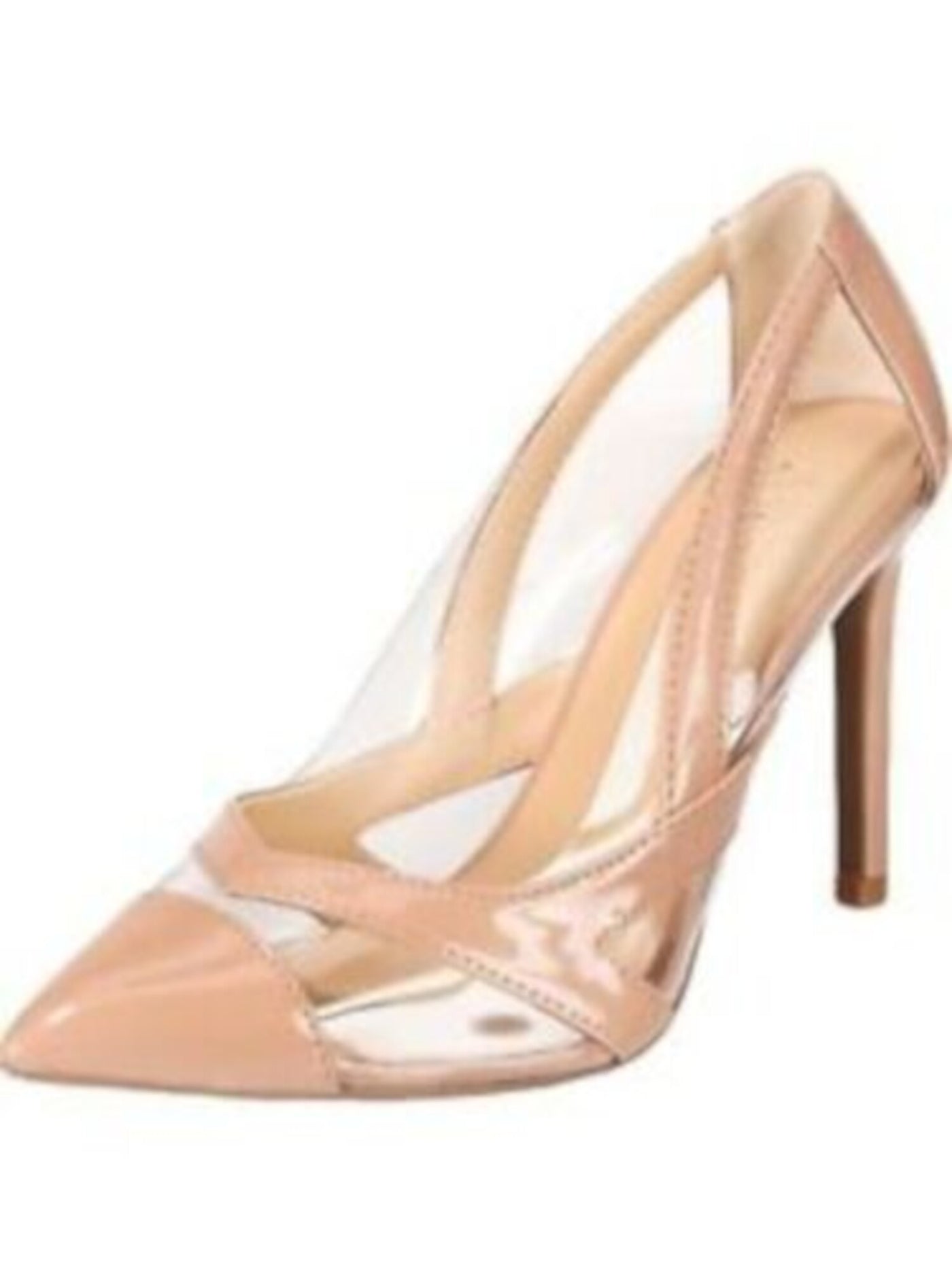 THALIA SODI Womens Beige Translucent Panel Cutouts Padded Nessy Pointed Toe Stiletto Slip On Pumps Shoes 8.5 M