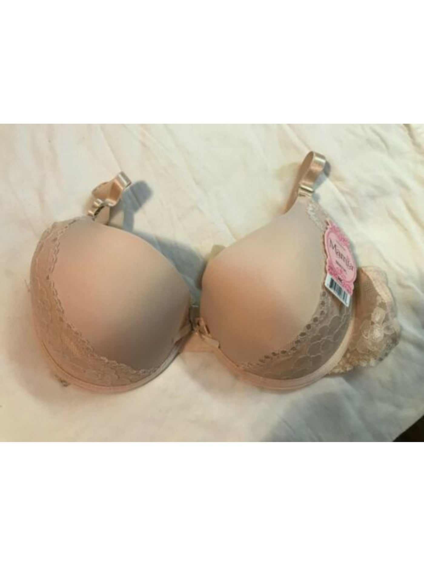 MAMIA Intimates Beige Adjustable Strap Solid Everyday Underwire Bra Size: 36B