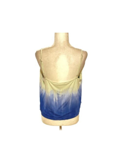 BLACK TAPE Womens Blue Stretch Spaghetti Strap Cami Top L