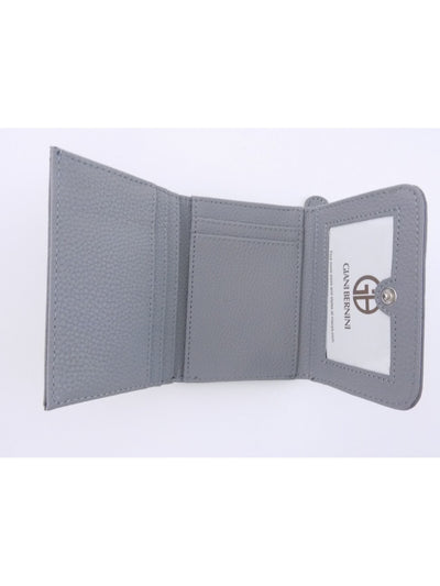 GIANI BERNINI Gray Softy Core Leather Strapless Trifold Wallet