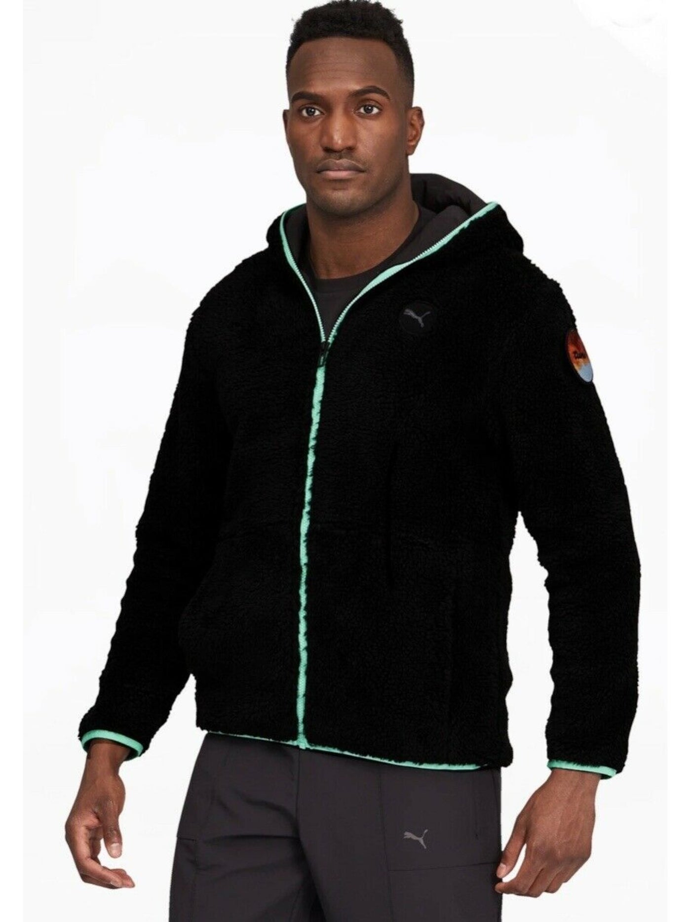 PUMA Mens Black Fleece Jacket S