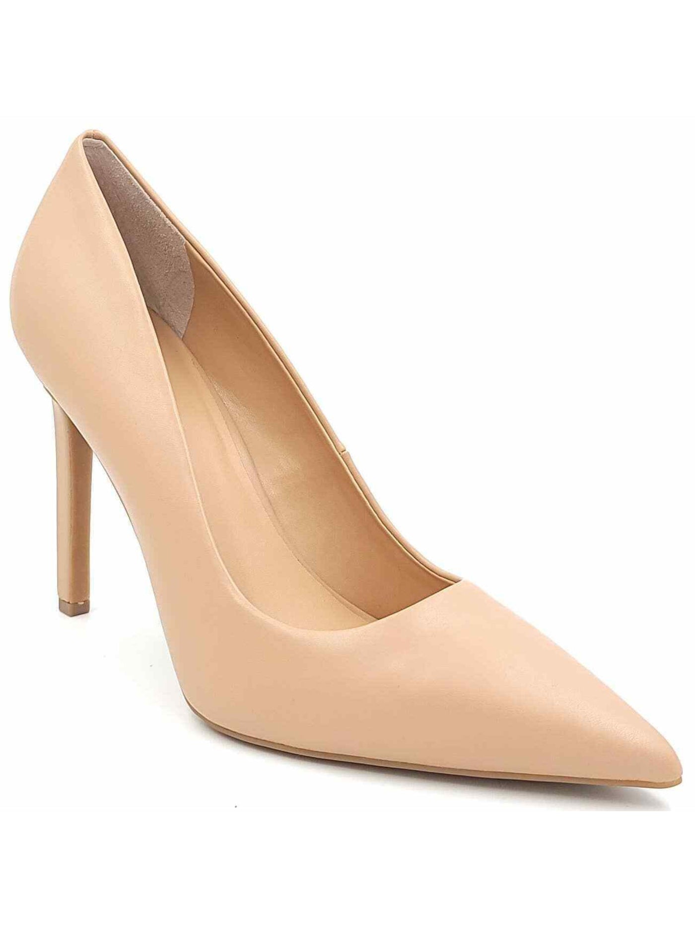 INC Womens Beige Padded Shelya Pointed Toe Stiletto Slip On Pumps Shoes 11 M