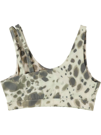 N:PHILANTHROPY Intimates Green Left Side Double Straps Sports Bra XS