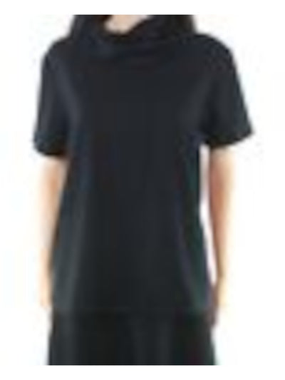 BAM BY BETSY & ADAM Womens Black Stretch Short Sleeve Top XL